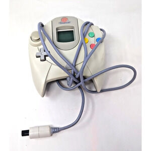 SEGA Dreamcast Controller with VMU OEM White HKT-7700 - White VMU + rumble pack